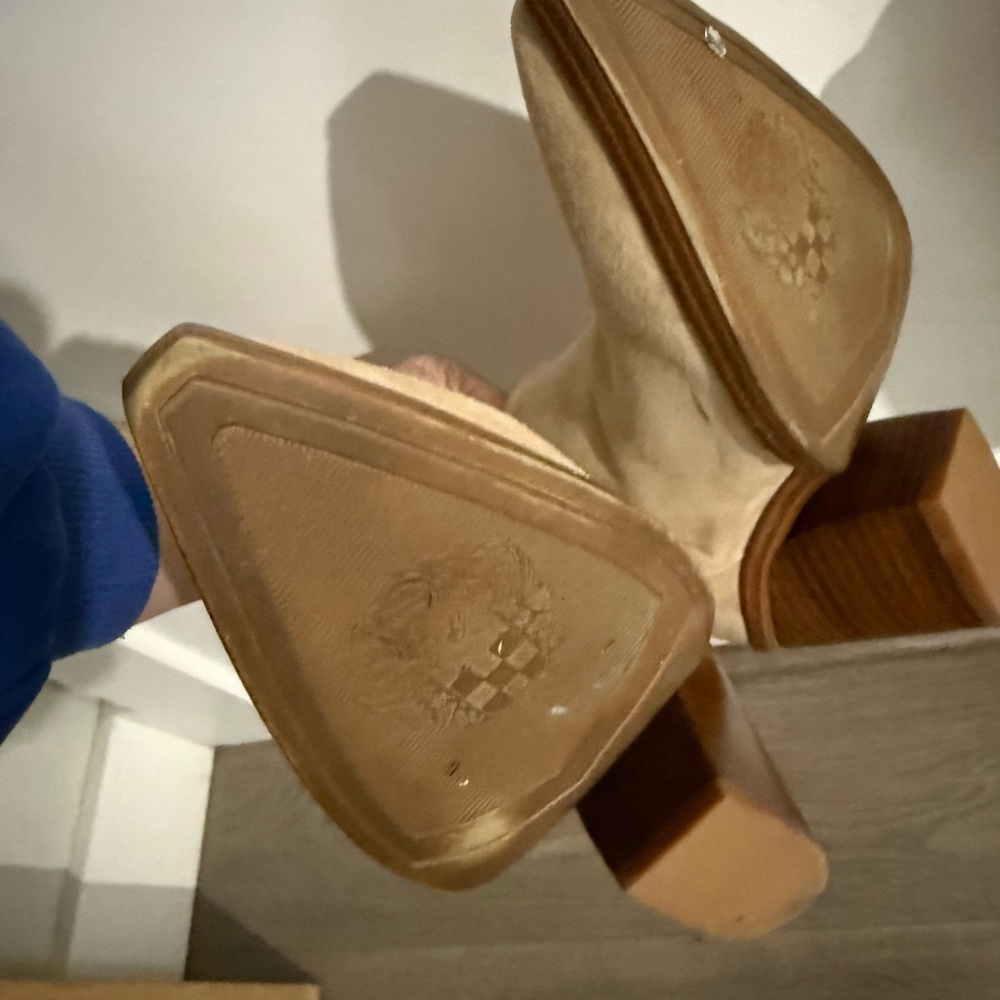 Vince Camuto Tan Suede Ankle Booties - Picture 7 of 7